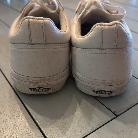 VANS | White SELDAN leather sneakers men’s 9.5 - Picture 4 of 7